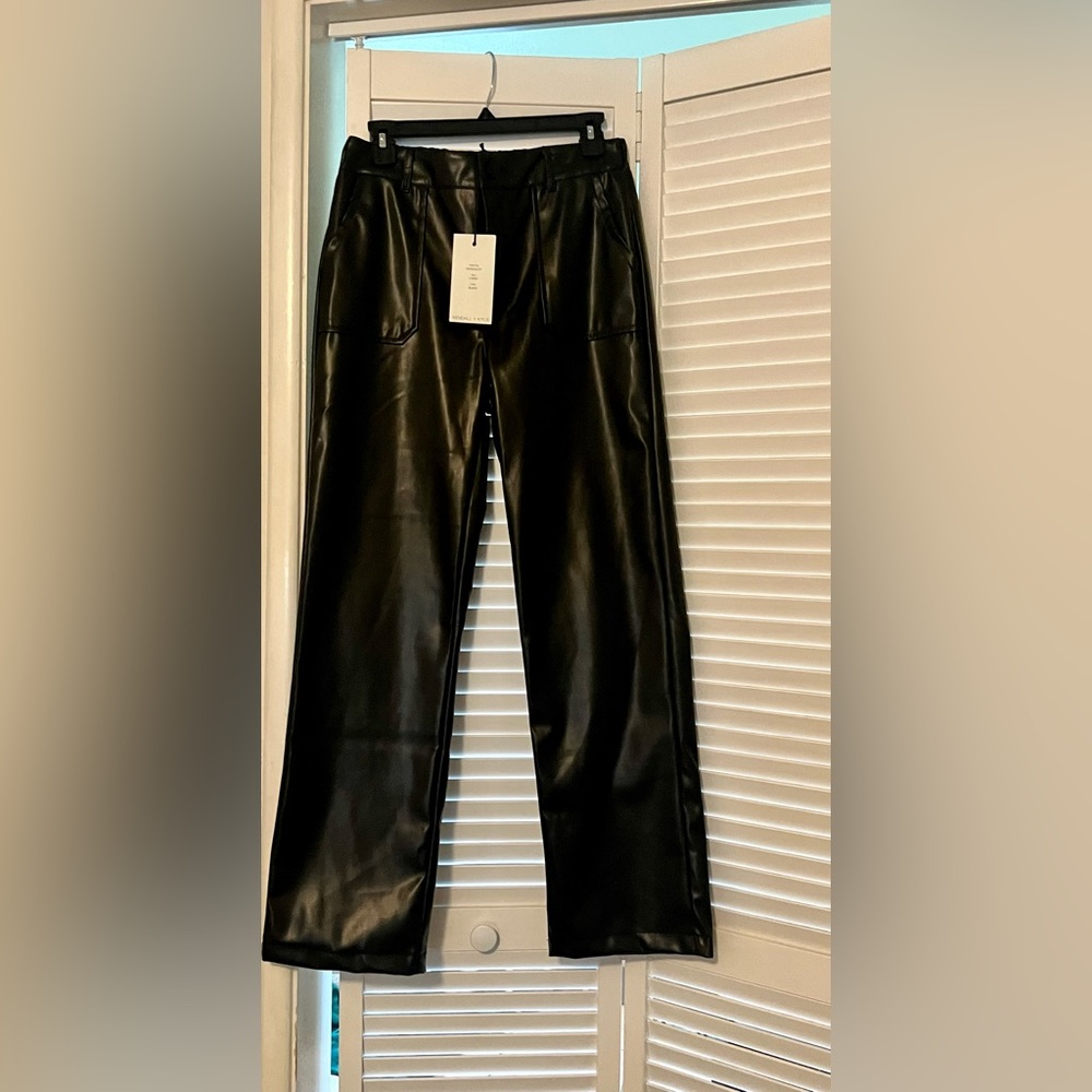 NWT Black Faux Leather Pants